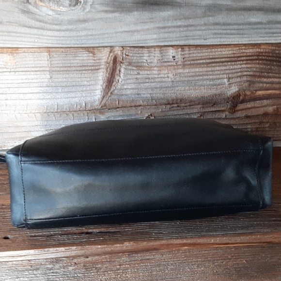 NEW! VINTAGE COACH 2014 "Charlie" Black Leather Kangaroo Pouch Hobo Shoulder Bag - Picture 6 of 11